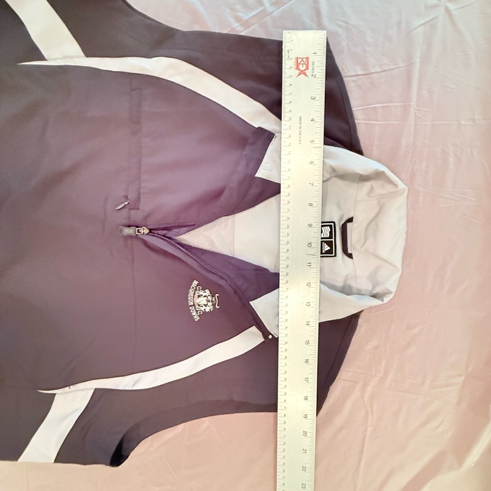Adidas Black and White Golf Windbreaker Quarter Zip Vest Size Large - Picture 10 of 13